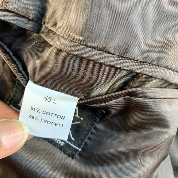 NEW Jos A Bank Blazer Mens 46 L Long‎ Brown Corduroy Sport Coat Jacket Lyocell * - Picture 8 of 12